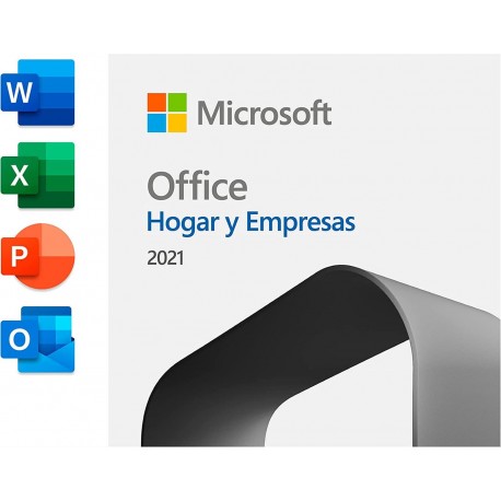 MICROSOFT OFFICE HOGAR Y EMPRESAS 2021 1 LIC (caja)