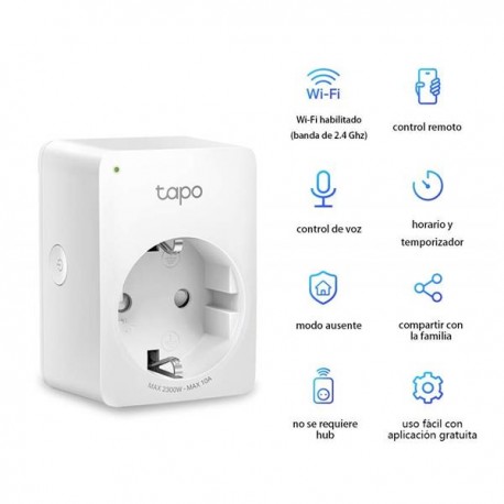 ENCHUFE INTELIGENTE TAPO P100 MINI SMART WIFI SOCKET