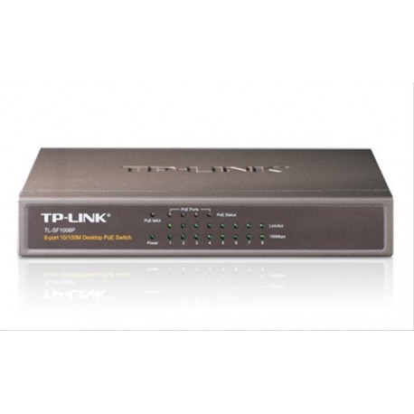 SWITCH TP-LINK SF1008P 8P 10/100 SOBREMESA CON 4P POE