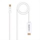 CABLE CONVERSOR MINI DP A HDMI, MINI DP/M-HDMI/M, 2M BLANCO NANOCABLE