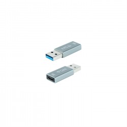 ADAPTADOR USB-A/M 3.1 GEN2 A USB-C/H ALUMINIO GRIS NANOCABLE