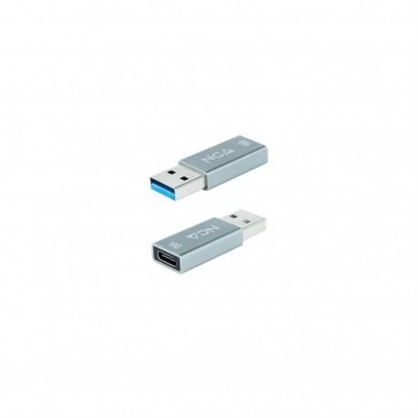 ADAPTADOR USB-A/M 3.1 GEN2 A USB-C/H ALUMINIO GRIS NANOCABLE