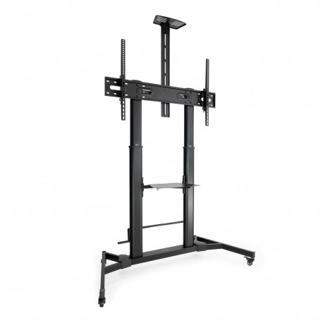 SOPORTE SUELO CON RUEDAS REGULABLE ALTURA MONITOR/TV 60"-100" TOOQ NEGRO