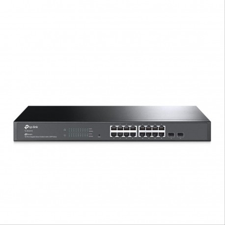 SWITCH GESTIONABLE TP-LINK TL-SG2218 16 PUERTOS +2 SFP GIGABIT RACK 1U