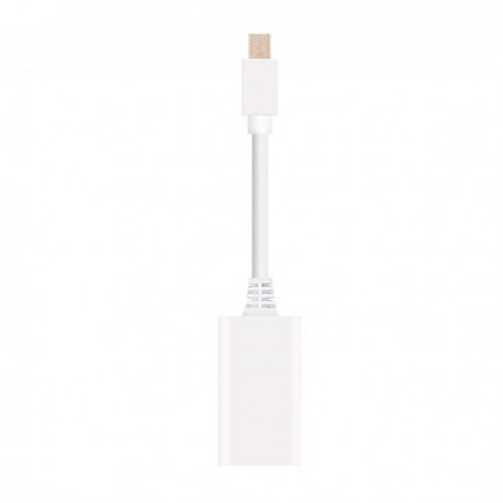 CONVERSOR MINI DP A HDMI, MINI DP/M-HDMI A/H 0.15M BLANCO NANOCABLE