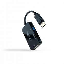 CONVERSOR DP A HDMI/H, DVI/H, VGA/H  0.20M NEGRO NANOCABLE