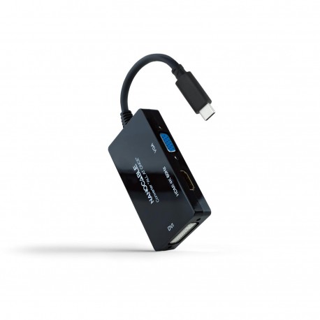 CONVERSOR USB-C/M A HDMI/H, DVI/H, VGA/H NANOCABLE