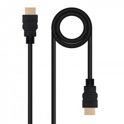 CABLE HDMI V2.0 4K@60HZ 18Gbps 1M NEGRO NANOCABLE