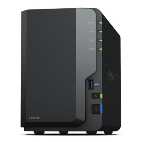 NAS SYNOLOGY 2 BAY DS223 2GB 3 x USB 3.2 1 RJ-45