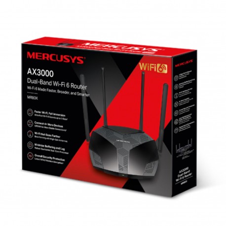 MERCUSYS MR80X ROUTER INALÁMBRICO GIGABIT ET·