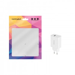 CARGADOR USB USB 5V/2.1A BLANCO NANOCABLE