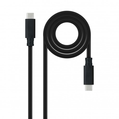 CABLE USB 3.1 GEN2 5A USB-C/M-USB-C/M 2M NEGRO NANOCABLE