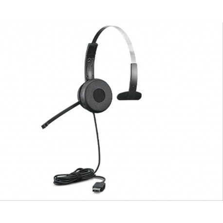 AURICULAR+MICRO HEADSET USB LENOVO 100 Mono COLOR NEGRO