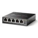 SWITCH SEMIGESTIONABLE TP-LINK SG105E 5P GIGA CARCASA METALICA