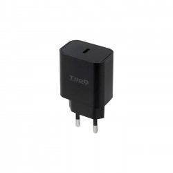 CARGADOR DE PARED USB-C PD3.0 20W NEGRO TOOQ