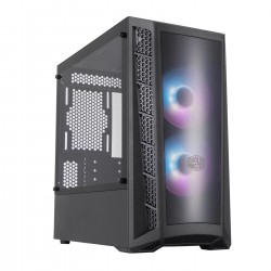 CAJA M-ATX COOLERMASTER MB320L 2x120mm ARGB Fan, CONTROLADOR ARGB CRISTAL TEMPLADO