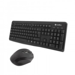 KIT TECLADO + RATON COOLBOX INALAMBRICO NEGR·