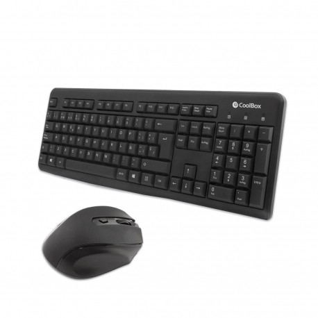 KIT TECLADO + RATON COOLBOX INALAMBRICO NEGR·