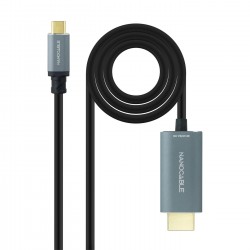 CABLE CONVERSOR USB-C/M A HDMI/M 4K@60HZ 1.8M NEGRO NANOCABLE