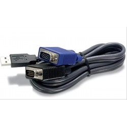 CABLE TRENDENET KVM USB/VGA 3MTS 10PIES