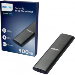 DISCO SSD EXTERNO M.2 500GB PHILIPS FM50SS030P USB-C/USB3.0 540MB ULTRA SLIM