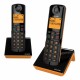 TELEFONO INALAMBRICO DECT ALCATEL S280 DUO EWE NEGRO/NARANJA·