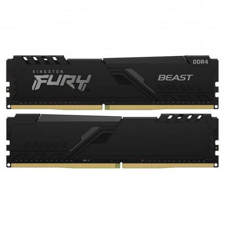 MODULO DDR4 16GB (2x8GB) 3200MHZ KINGSTON FURY BEAST BLACK