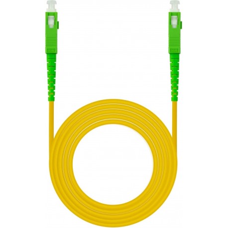 CABLE FIBRA SC/APC-SC/APC MONOMODO LSZH AMARIL.50M NANOCABLE