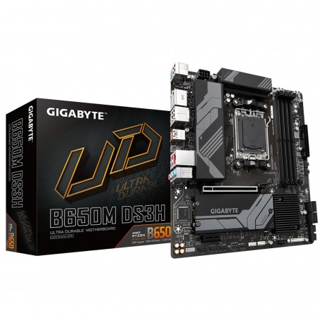 PLACA BASE AMD GIGABYTE B650M DS3H AM5 4xDDR5 HDMI+2DP 2M.2 2.5GBE