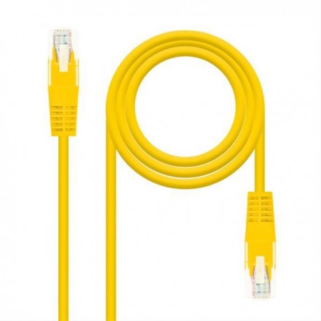 CABLE RED LATIGUILLO RJ45 CAT.6 UTP AWG24,3M AMARILLO NANOCABLE