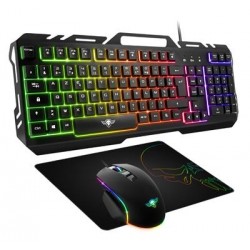 PACK SPIRIT OF GAMER PRO-MK5 TECLADO+RATON+ALFOMBRILLA (FRANCES)-Desprecintado