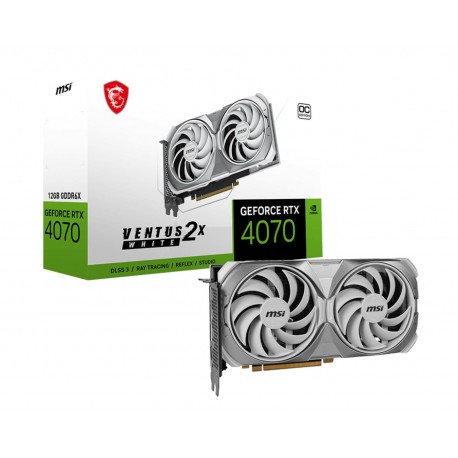 VGA MSI RTX 4070 12GB VENTUS 2X OC WHITE GDDR6X