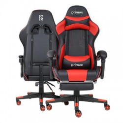 SILLA GAMING PRIMUX ECLIPSE GRANA NEGRO/ROJO-Desprecintado