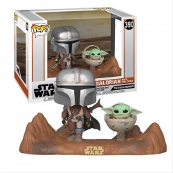 FUNKO POP STAR WARS THE MANDALORIAN the mandalorian & baby yoda