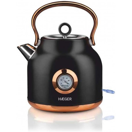 HERVIDOR DE AGUA HAEGER ART DECO BLACK 1.7L ·