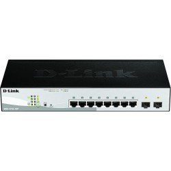 SWITCH SEMIGESTIONABLE D-LINK DGS-1210-10P/E 10P GIGA CON 8P POE (65W) + 2P GIGA COMBO RAC