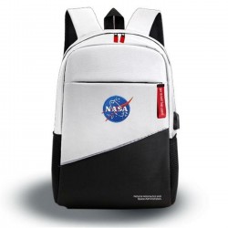 MOCHILA PORTATIL 15.6" NASA WHITE-BLACK