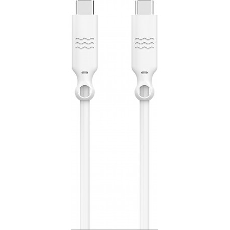 CABLE BIGBEN ECO USB C a USB C 1.2M 3A BLANCO