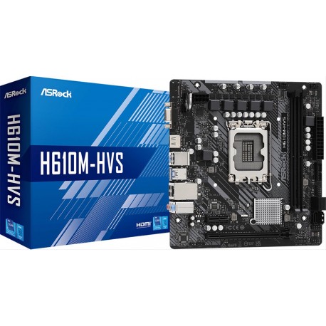 PLACA BASE ASROCK H610M-HVS 2xDDR4 S.1700 GEN12 GEN13 GEN14