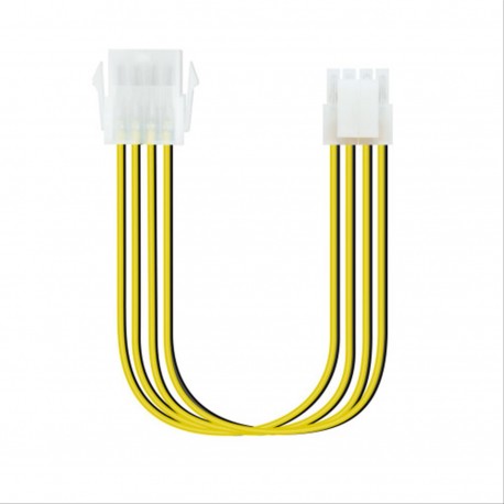 CABLE ALIMENTACION EXTENSOR F. ALIM. 8PIN/H-4+4PIN/M 30CM NANOCABLE