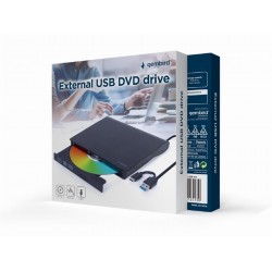 REGRABADORA EXTERNA DVD GEMBIRD USB NEGRA