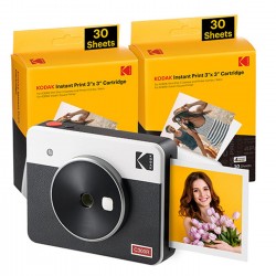 CAMARA KODAK MINI SHOT 3 RETRO C300RW60 PORTABLE INSTANT CAMERA AND PHOTO PRINTER BUNDLE 3