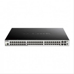 SWITCH SEMIGESTIONABLE D-LINK LAYER 2 52 PORT (48P GIGA POE (370W) + 4P GIGA COMBO RACK)