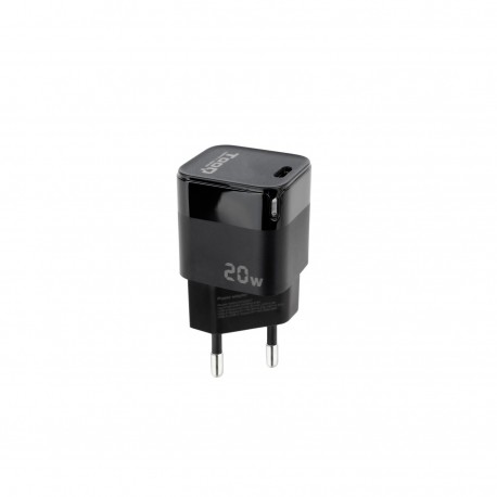 CARGADOR PARED USB-C PD 20W NEGRO TOOQ