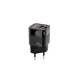 CARGADOR PARED USB-C/PD + USB-A/QC 20W NEGRO TOOQ