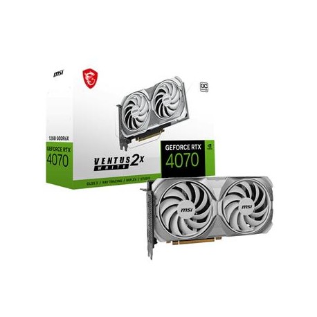 VGA MSI RTX 4070 12GB VENTUS 2X OC WHITE GDDR6X DESPRECINTADO