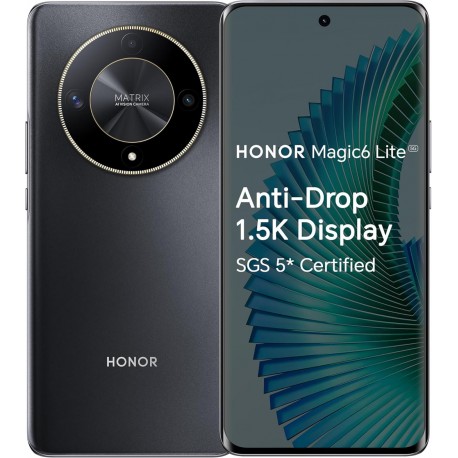 SMARTPHONE HONOR MAGIC 6 LITE 8GB 256GB DS 5G 6.78" MIDNIGHT BLACK OEM·