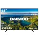 TV LED 65" DAEWOO 65DM72UA 4K UHD SMART TV ANDROID 11