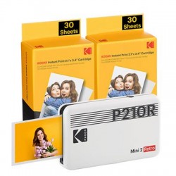 CAMARA KODAK MINI 2 RETRO P210RW60 PORTABLE INSTANT PHOTO PRINTER-Desprecintado