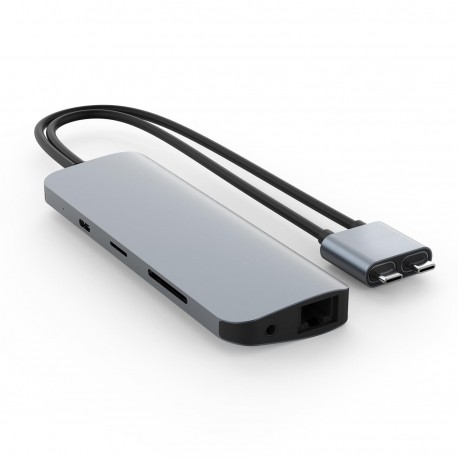 HUB HYPERDRIVE VIPER 10 EN 2 USB-C GRIS·